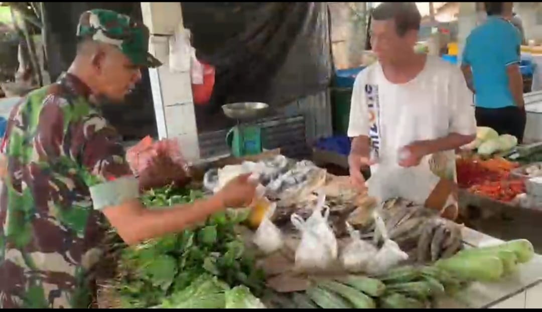 Lanjut Terus Program Unggulan KASAD, Dandim 0413/Bangka dan Babinsa Menyambangi Dapur Warga