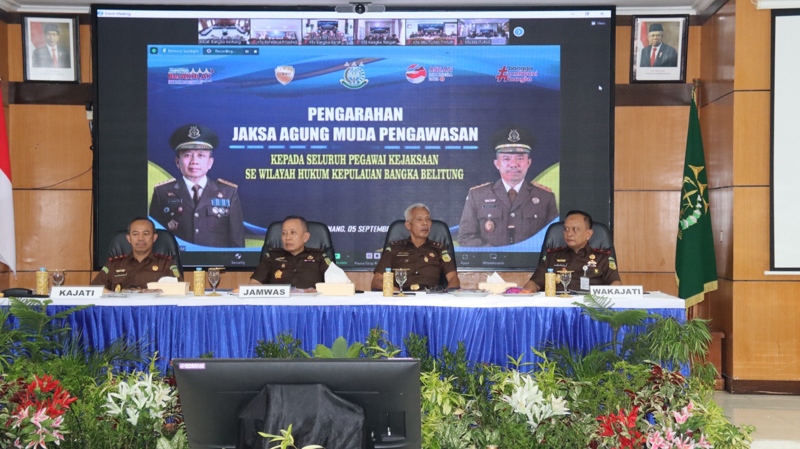 JAM Pengawasan Kejagung RI Kunjungi Kejati Kepulauan Babel Dalam Rangka Insfeksi Pimpinan Tahun 2023