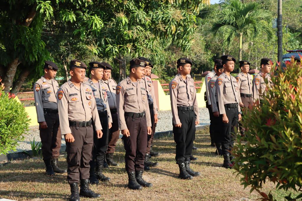 Peringati Hari Olahraga Nasional Polres Bangka Tengah Laksanakan Upacara Bendera