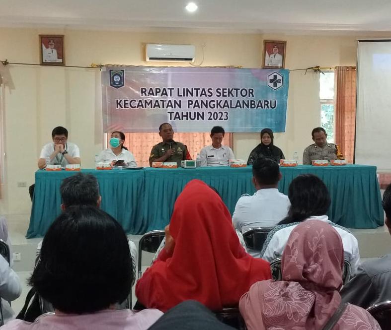 Peduli Kesehatan Masyarakat, Babinsa Pangkalan Baru Hadiri Lokakarya Mini Tingkat Kecamatan Tentang Percepatan Penurunan Stunting, HIV, Hepatitis serta Demam Berdarah